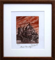 Hrad Pernštejn - Herbert Kisza - grafika